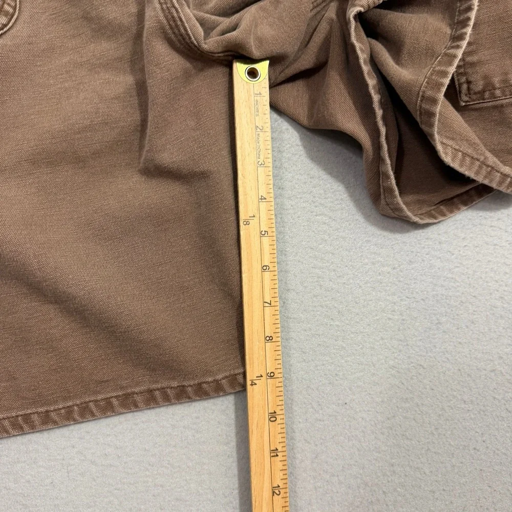 Vintage Carhartt Carpenter Shorts Men's 38 Brown Canvas 9